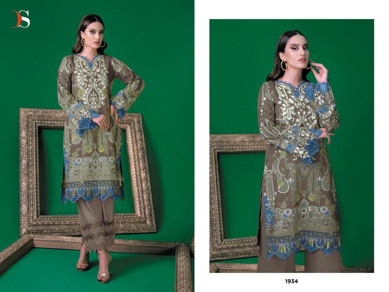 Deepsy Suit Firdous Solitaire Pure Cotton With Fancy Embroidery Work Stylish Designer Pakistani Salwar Kameez