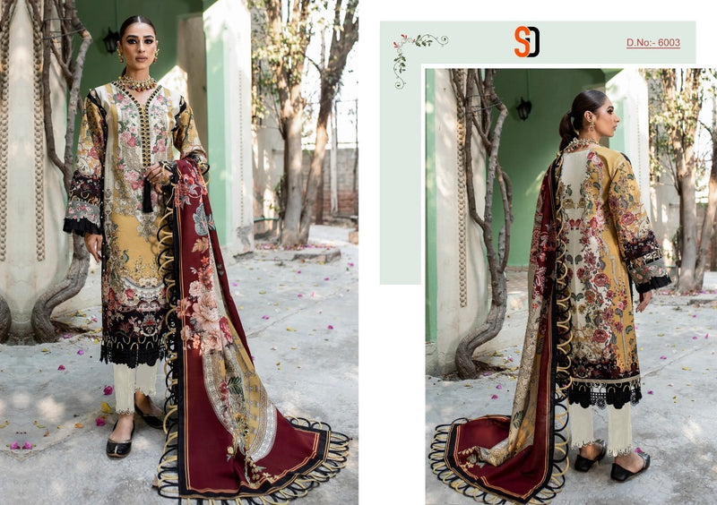 Sharaddha Firdous Vol 6 Pure Cotton Embroidery Work Stylish Designer Fancy Pakistani Salwar Kameez
