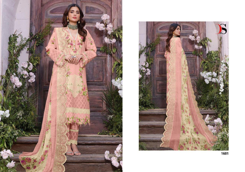 Deepsy Suits Firdous Premium Lawn 22 NX Cotton Embroidered Pakistani Style Party Wear Salwar Suits