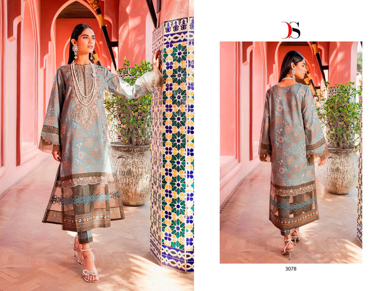 Deepsy Suits Firdous Flora Pure Cotton Heavy Patch Embroidery Work Pakistani Designer Salwar Kameez