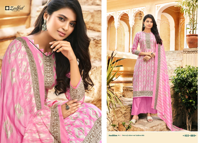 Zulfat Designer Suits Fitoor Pure Cotton Party Wear Salwar Suits