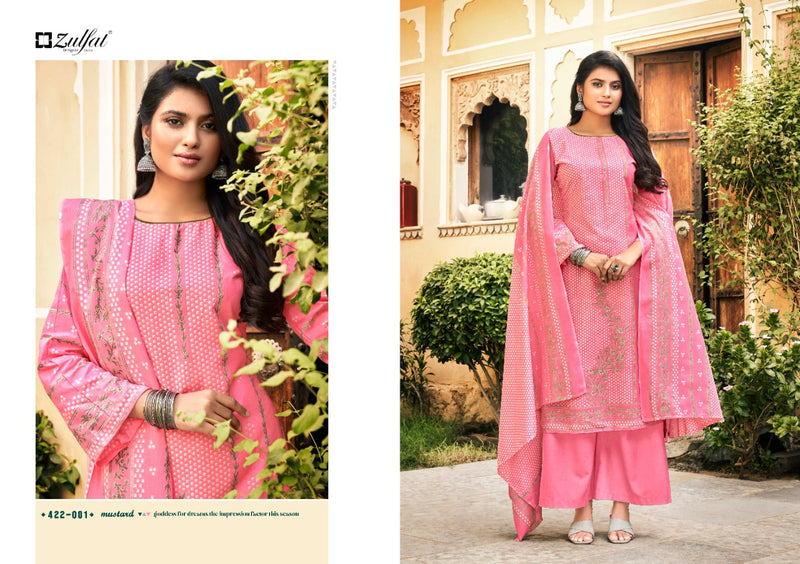 Zulfat Designer Suits Fitoor Pure Cotton Party Wear Salwar Suits