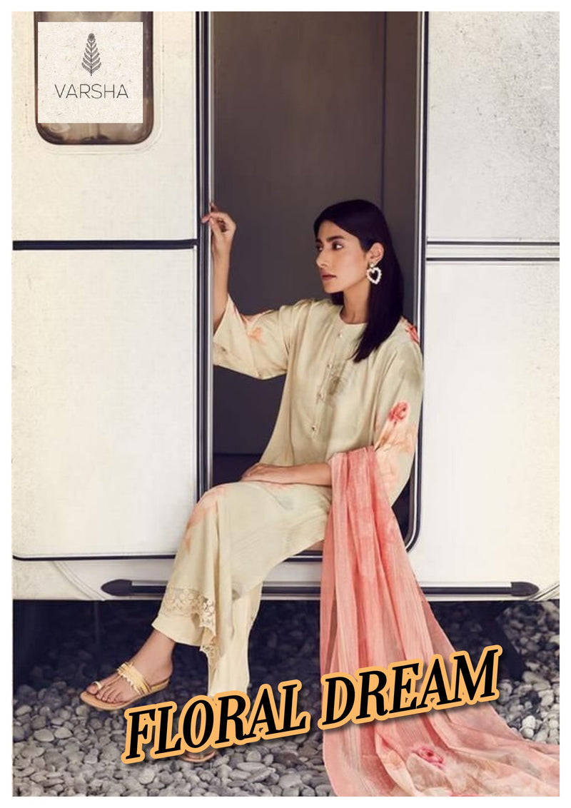 Varsha Floral Dream Pashmina Stylish Designer Casual Look Festive Wear Salwar Kameez