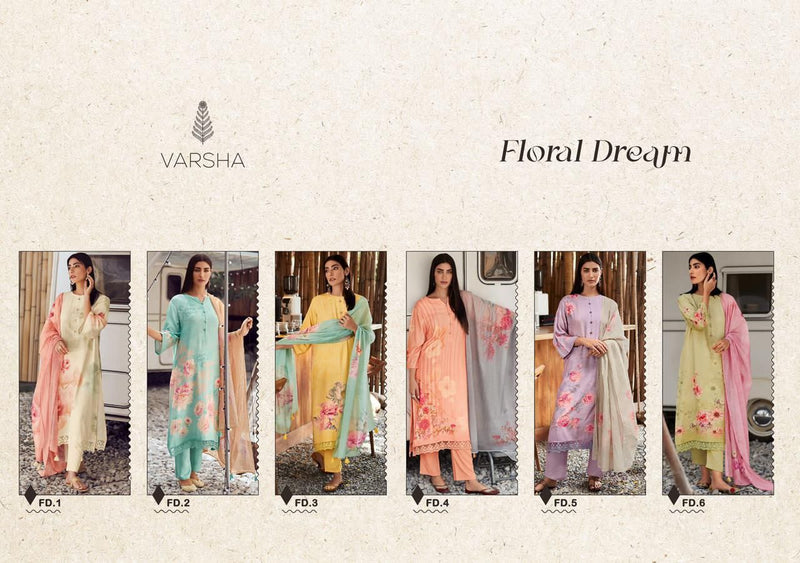 Varsha Floral Dream Pashmina Stylish Designer Casual Look Festive Wear Salwar Kameez