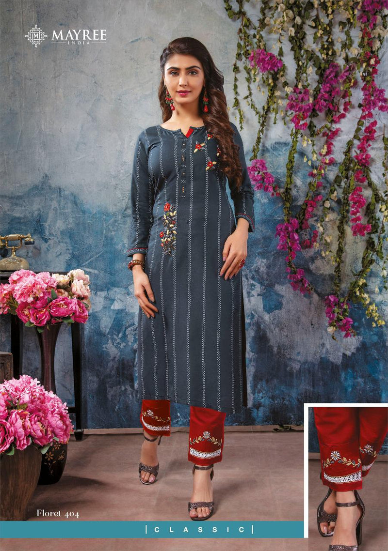 Mayree India Floret Vol 4 Rayon Exclusive Party Wear Kurti Collection