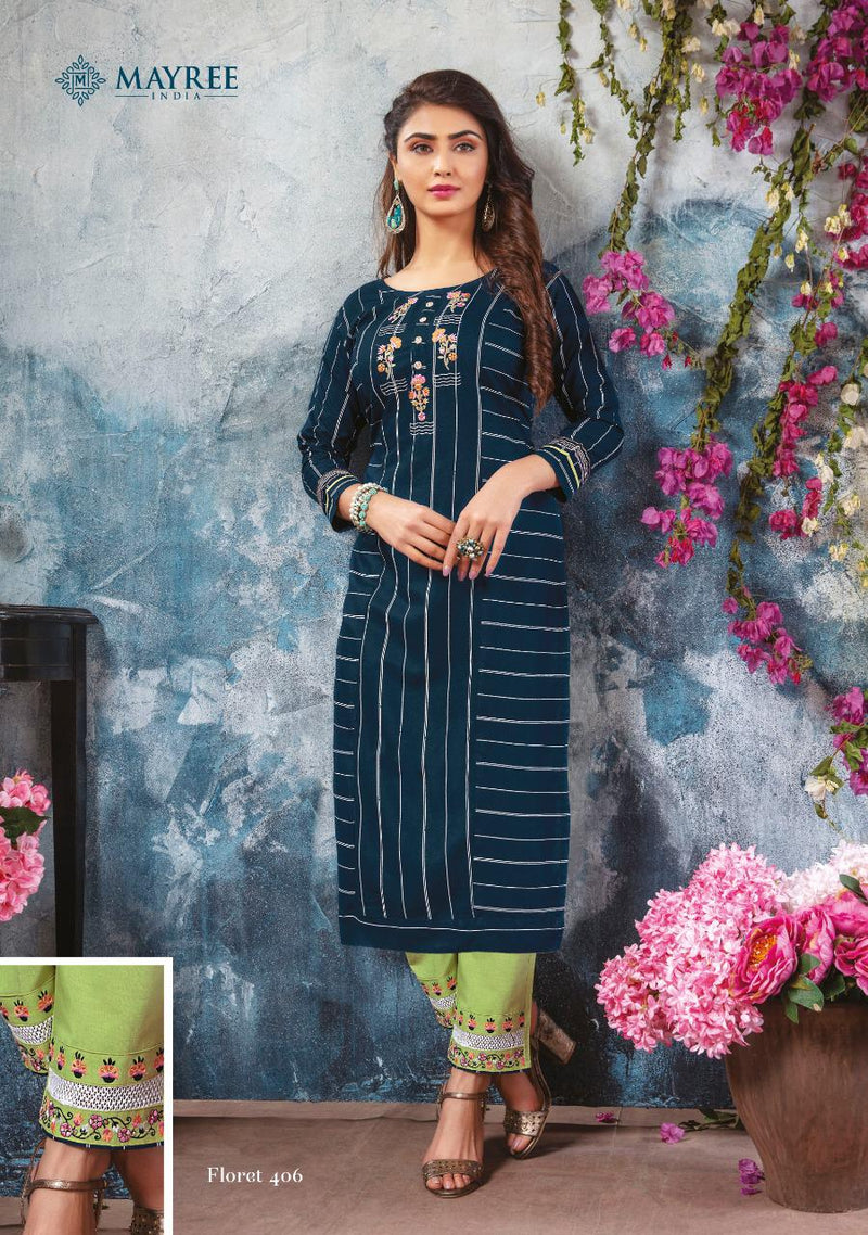 Mayree India Floret Vol 4 Rayon Exclusive Party Wear Kurti Collection