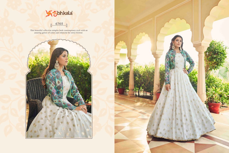 Shubkala Flory Vol 22 Fancy Embroidery Work Stylish Designer Anarkali Long Gown