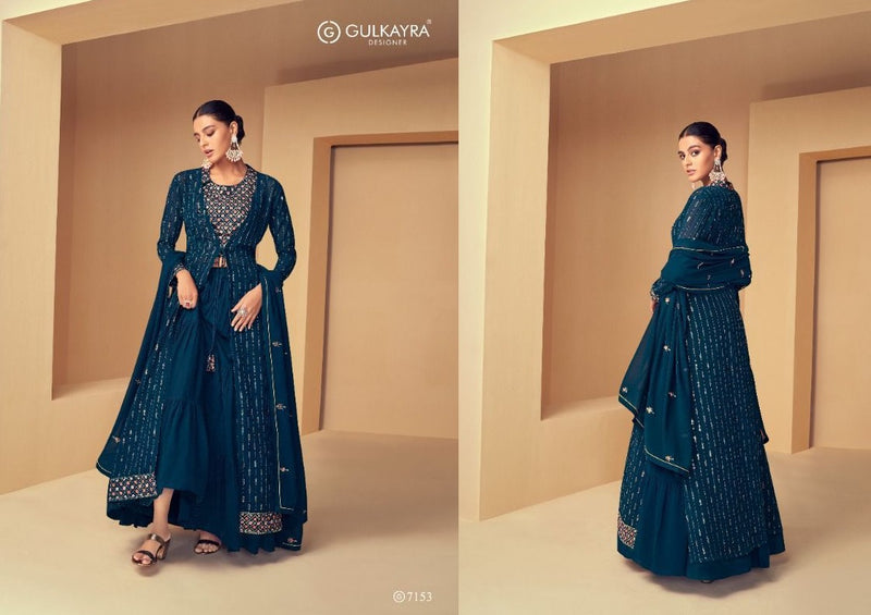 Gulkayra Forever Georgette With Heavy Embroidery Work Work Stylish Designer Party Wear Fancy Long Kurti