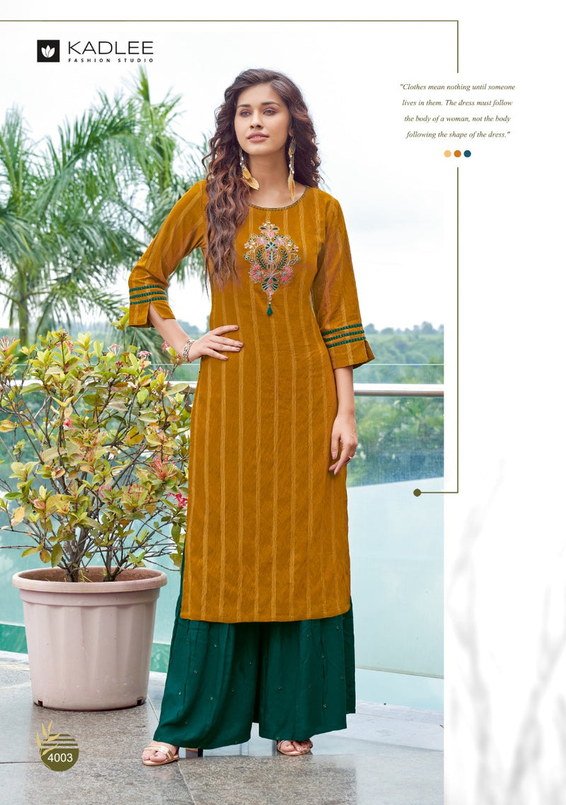 Kadlee Fashion Fortune Nylone Viscose Stylish Designer Wear Kurti