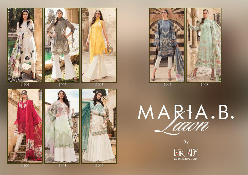 Fair Lady Maria B M Prints Vol 2 Jam Satin Heavy Salwar Suit With Dupatta