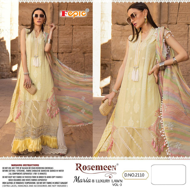 Fepic Rosemeen 2110 Cotton With Embroidery Work Party Wear Long Salwar Kameez