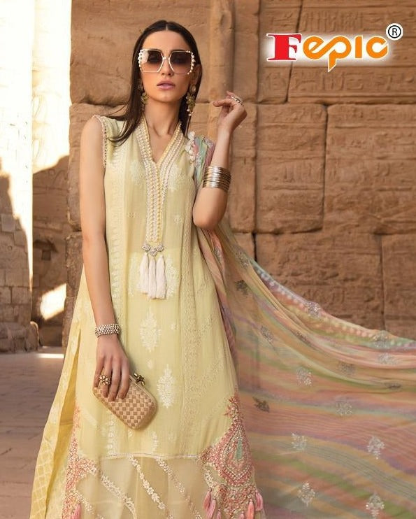 Fepic Rosemeen 2110 Cotton With Embroidery Work Party Wear Long Salwar Kameez
