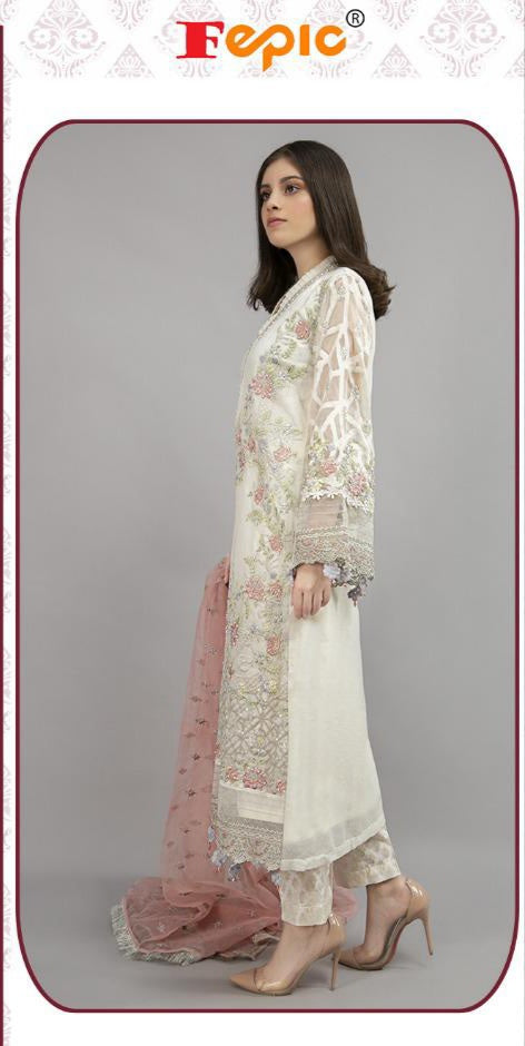 Fepic Rosemeen C 1076 Georgette Embroidery Work Pakistani Salwar Suits