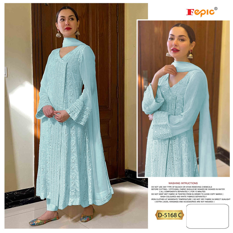 Fepic Rosemeen D 5168 C Georgette Heavy Embroidery Work Salwar Kameez