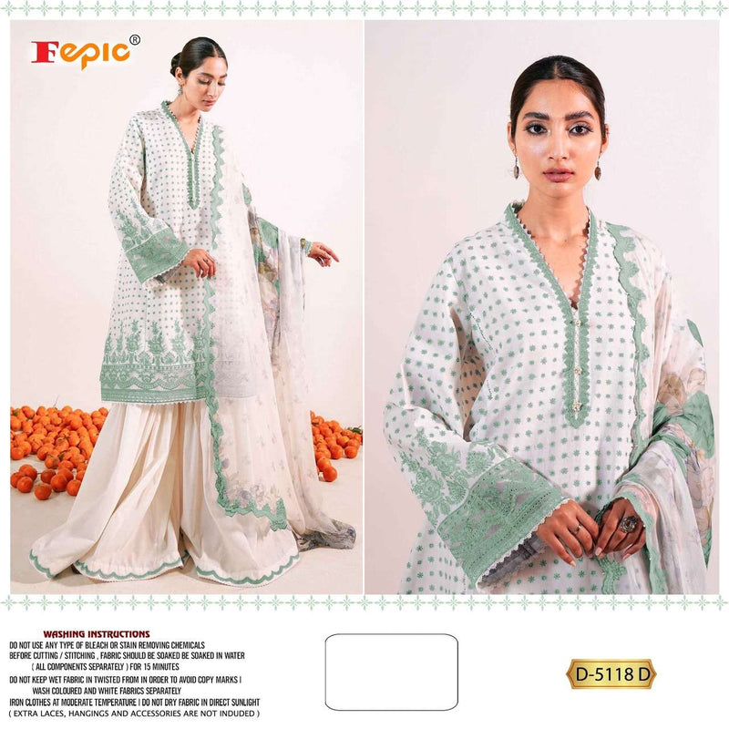 Fepic Rosemeen D No 5118 Cotton With Embroidery Work Exclusive Fancy Casual Wear Pakistani Salwar Kameez