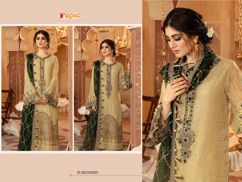 Fepic Rosemeen Guzarish Vol 2 Faux Georgette Heavy Embroidery Work Pakistani Suit