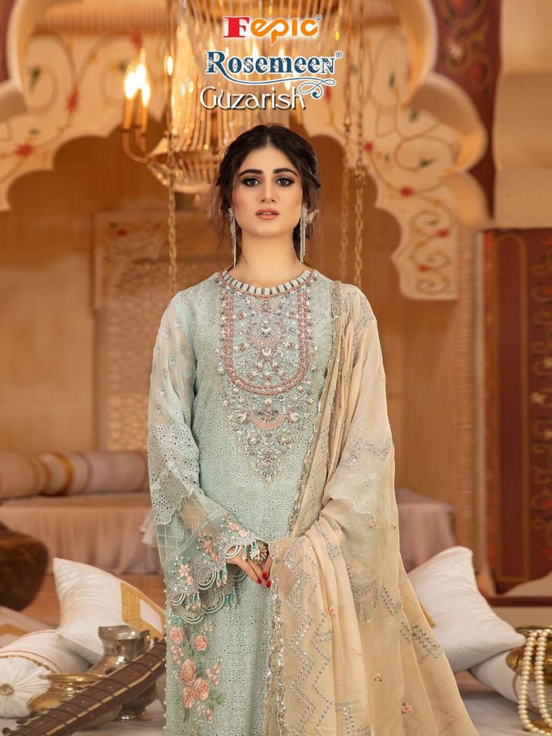 Fepic Rosemeen Guzarish Vol 2 Faux Georgette Heavy Embroidery Work Pakistani Suit