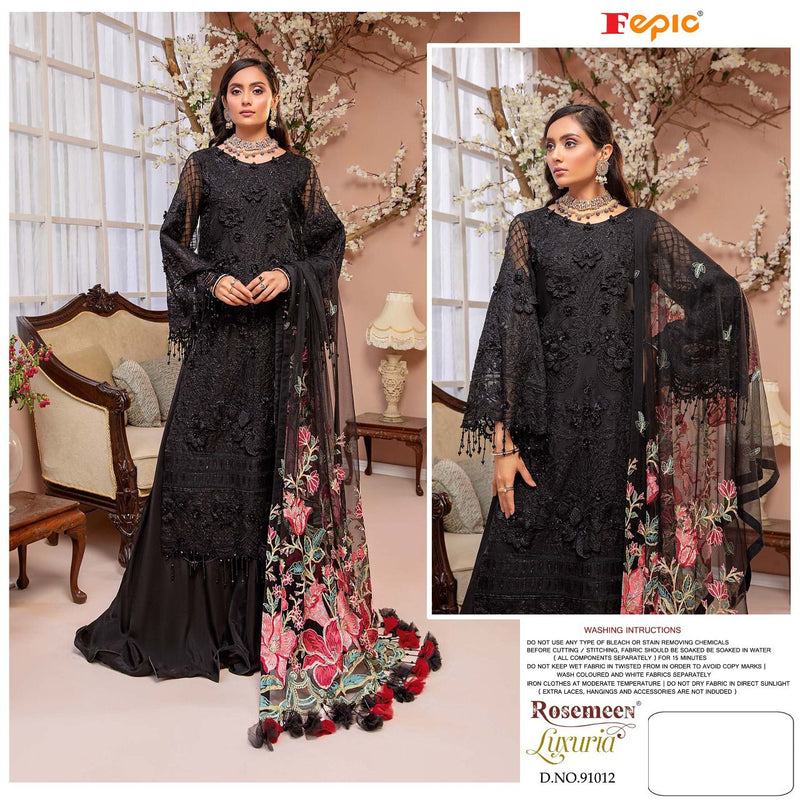 Fepic Rosemeen Luxuria Faux Georgette Heavy Embroidered Salwar Suit