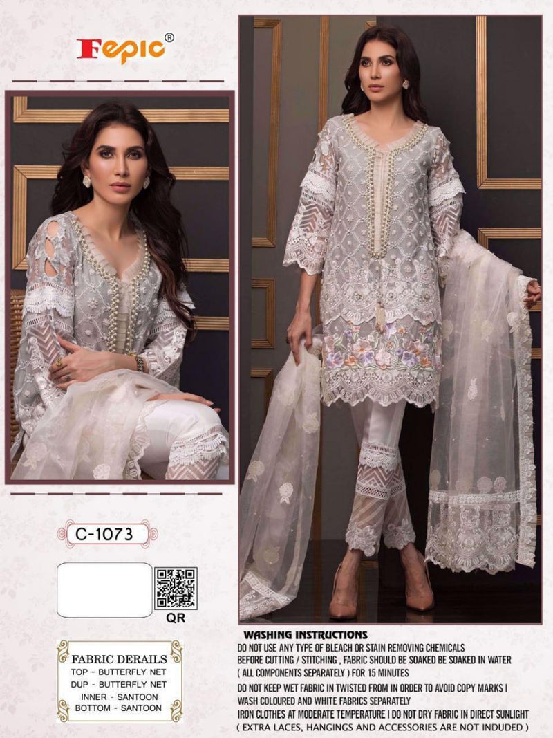 Fepic Rosemeen Net With Embroidery Work Gorgeous Look Wedding Wear Fancy Pakistani Salwar Kameez