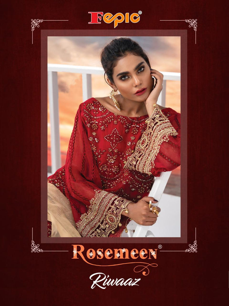 Fepic Rosemeen Riwaaz Georgette Designer Pakistani Salwar Kameez