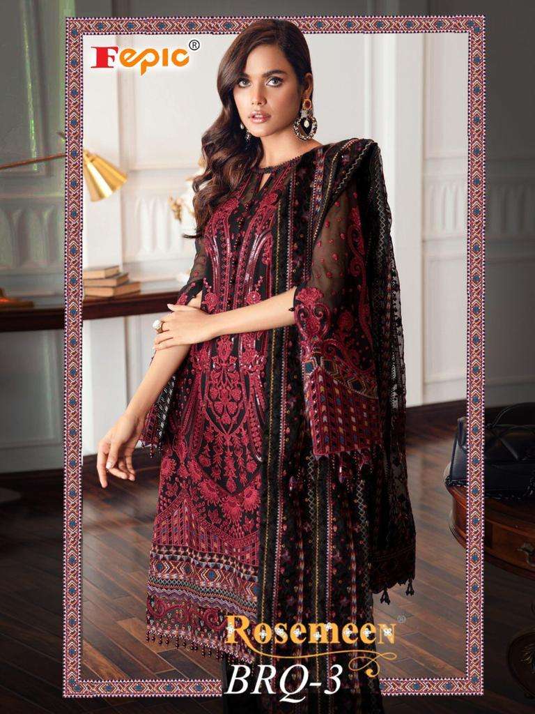 Fepic Suit Launch By Brq Vol 3 Georgette With Heavy Embroidery Work Designer Salwar Kameez