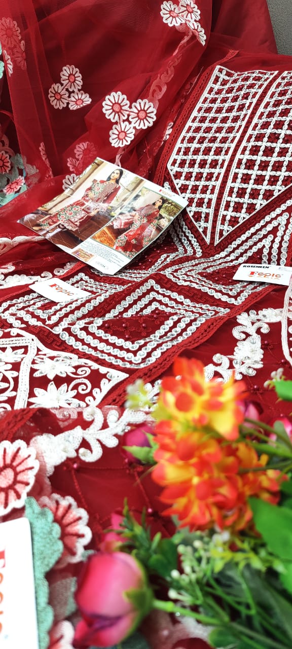 Fepic Suit Rosemeen Flowerpot D No C 1134 Butterfly Net Handwork Exclusive Fancy Single Collection