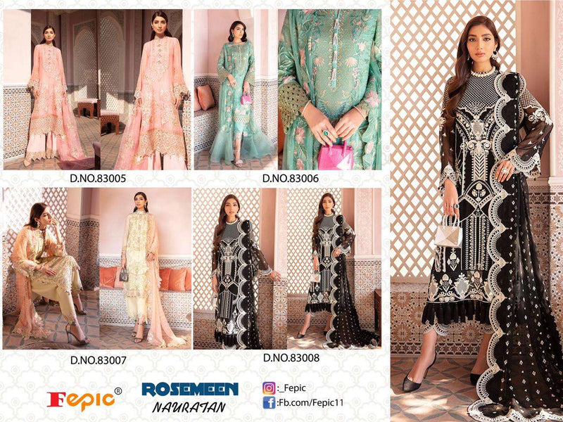 Fepic Suit Rosemeen Nauratan Georgette Designer Pakistani Salwar Kameez