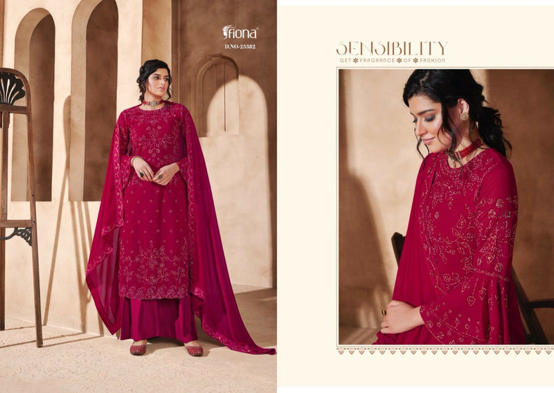 Fiona Fantasy Vol 2 Georgette With Heavy Swarovski Designer Suit