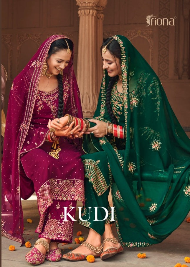 Fiona Kudi Silk Georgette With Heavy Fancy Salwar Suit
