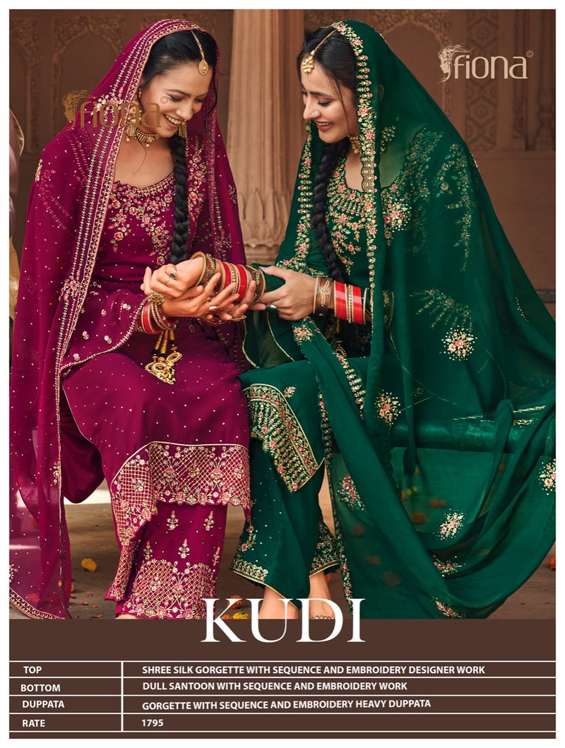 Fiona Kudi Silk Georgette With Heavy Fancy Salwar Suit