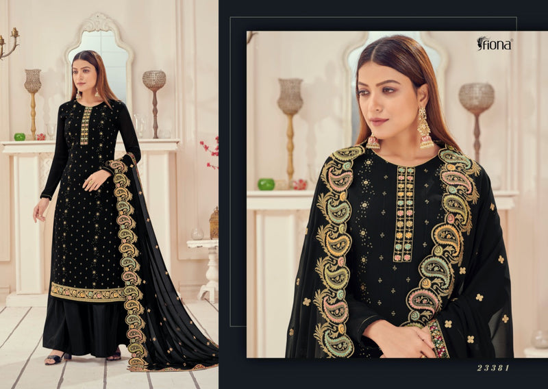 Fiona Launch Sequence Fox Georgette With Embroidery Work Party Wear Fancy Salwar Suit With Dupatta