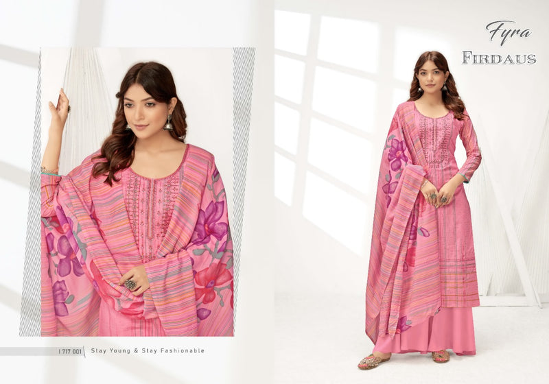 Firdaus By Fyra Design Hub Cotton Prints With Embroidery Work And  Swarovski Diamond Work Salwar Suits