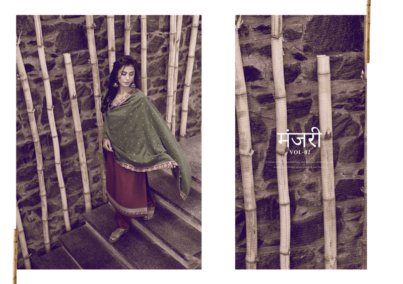 Four Dots Manjari Vol 2 Parampara Silk With Cording Embroidery Sequance Work Salwar Kameez