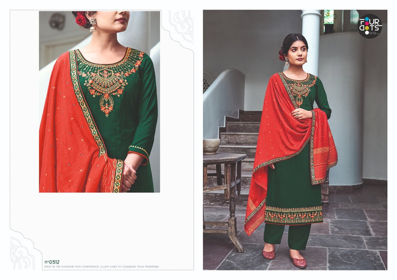 Four Dots Repeat Pihu Parampara Weaving Seqence Work Salwar Suit
