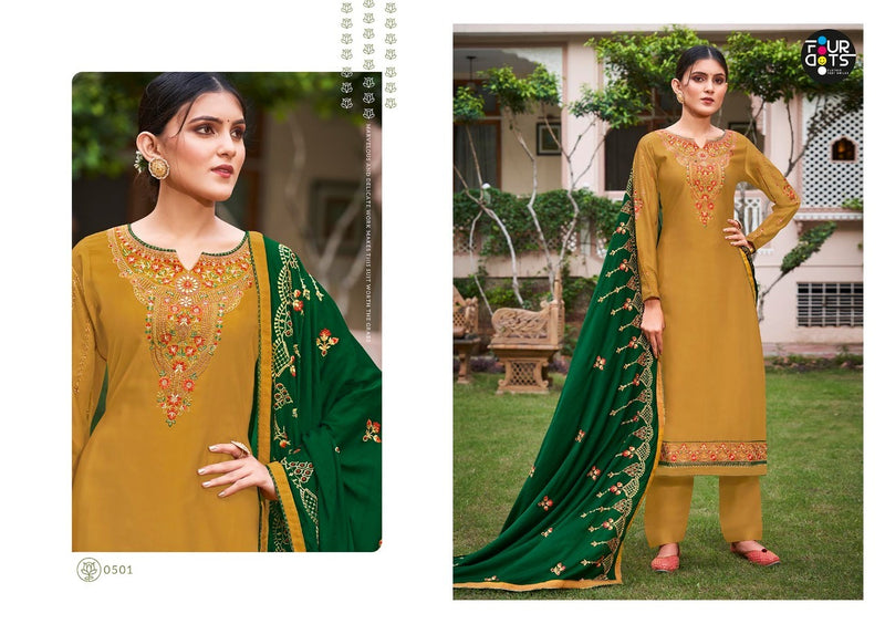Four Dots Rivaaj Vol 2 Pure Modal With Heavy Embroidered Work Salwar Suit