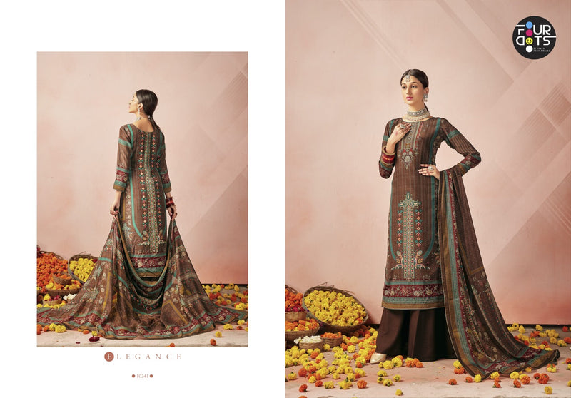 Fourdots Aarshiya Crepe Natural Digital Print Handwork Salwar Suit