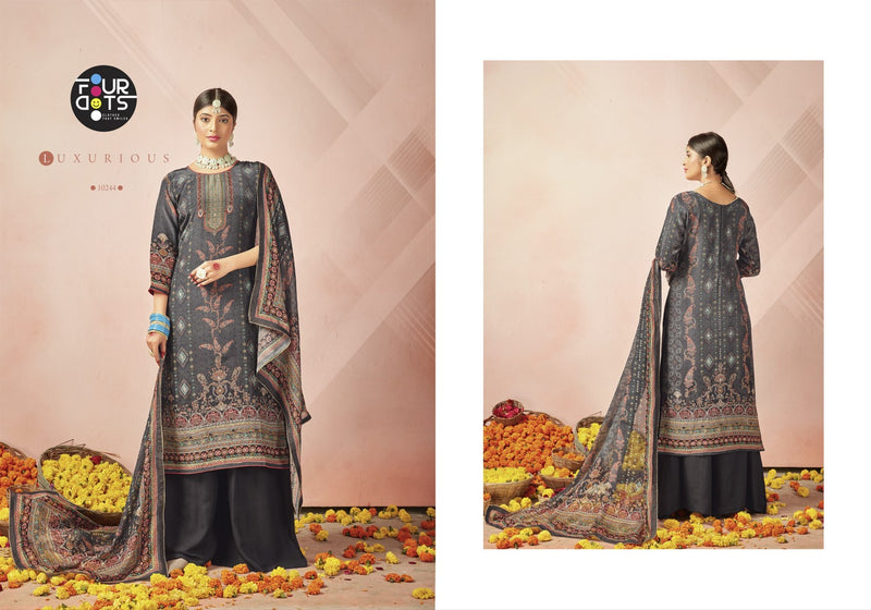 Fourdots Aarshiya Crepe Natural Digital Print Handwork Salwar Suit