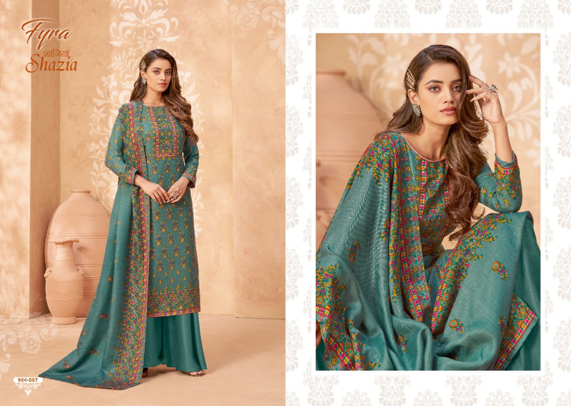 Fyra Designer Shazia Pure Woolen Pashmina Designer Wear Salwar Kameez