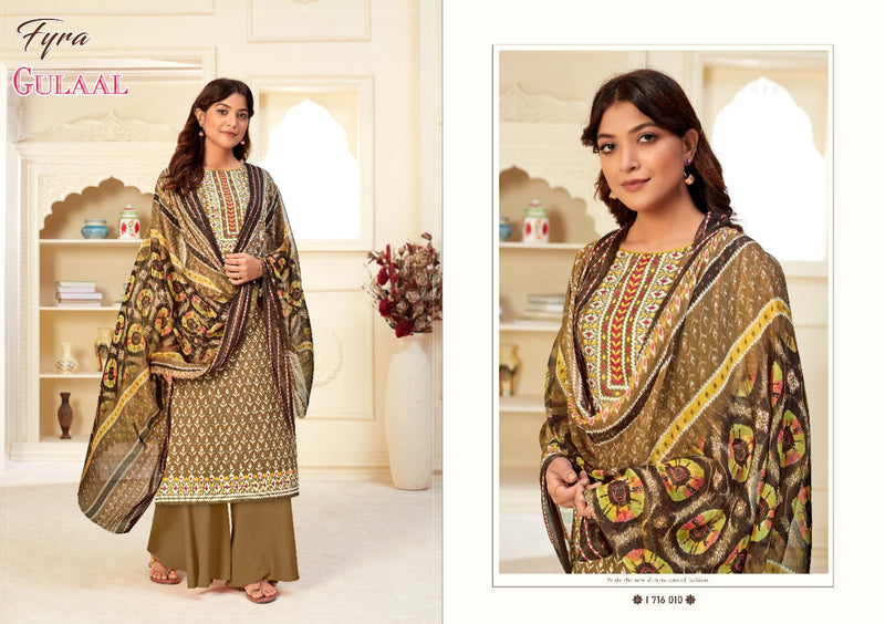 Fyra Designs Gulaal Cotton With Digital Print And Swarovski Diamond Work Exclusive Fancy Casual Wear Salwar Kameez