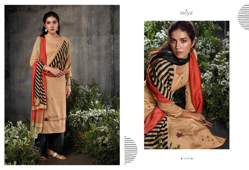 Ganga Suit Inari Cotton Satin Embroidery Work Designer Salwar Suits