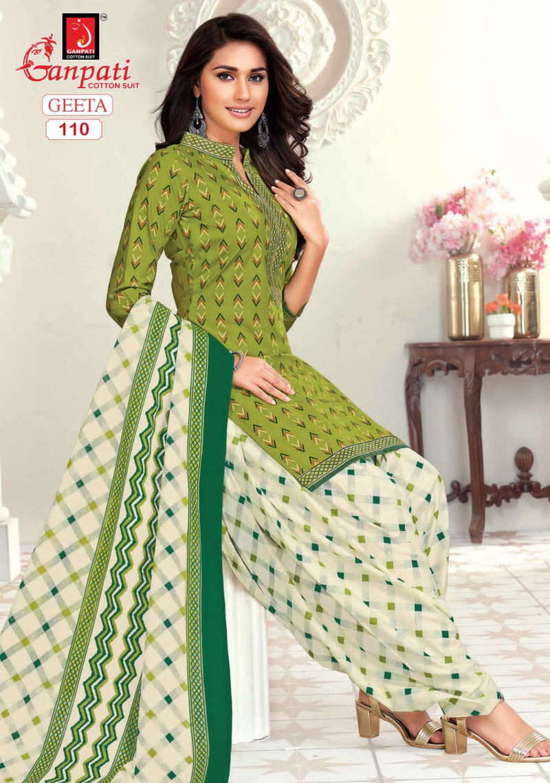 Vitrag Fabrics Ganpati Geeta Vol 1 Cotton Printed Festive Wear Salwar Suits