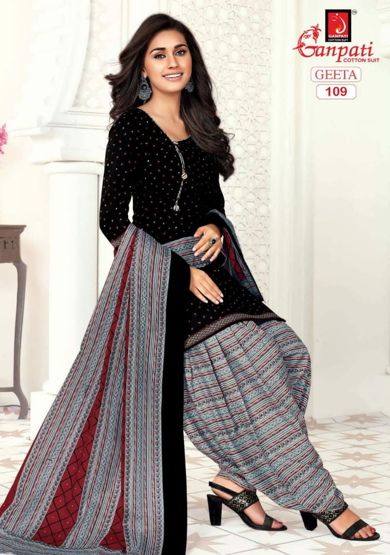 Vitrag Fabrics Ganpati Geeta Vol 1 Cotton Printed Festive Wear Salwar Suits