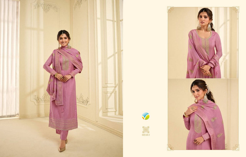 Vinay Fashion Kaseesh Ghazal Dola Jacquard Embroidered Party Wear Salwar Suits