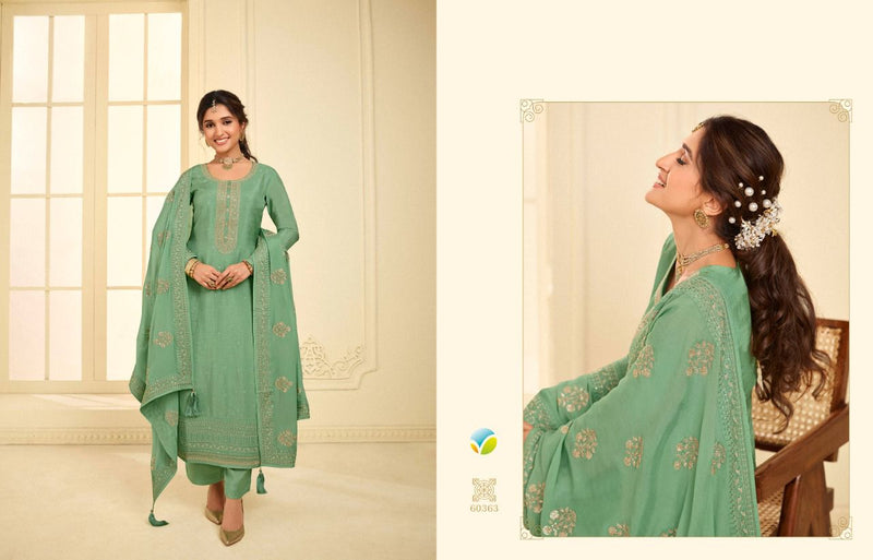 Vinay Fashion Kaseesh Ghazal Dola Jacquard Embroidered Party Wear Salwar Suits