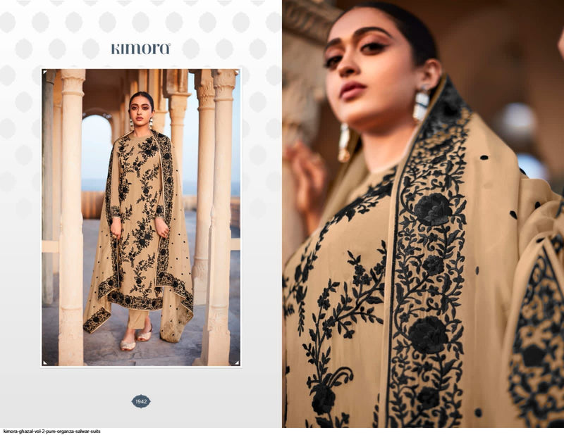 Kimora Fashion Ghazal Vol 2 Tusser Silk Designer Style Wedding Wear Salwar Suits