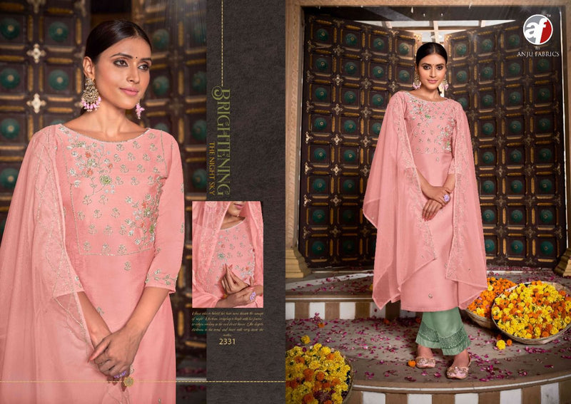 Anju Fabrics Ghunghat Vol 5 Viscose Designer Ready Made Wedding Wear Kurtis With Bottom & Dupatta