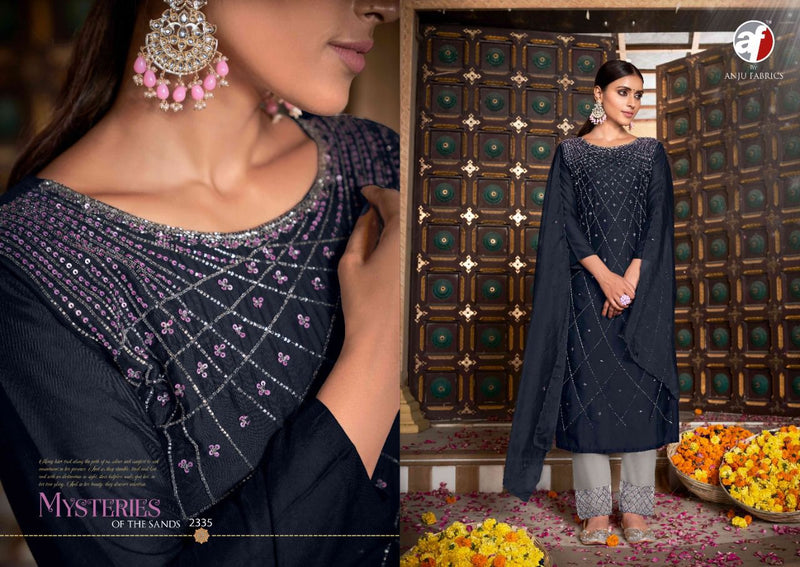 Anju Fabrics Ghunghat Vol 5 Viscose Designer Ready Made Wedding Wear Kurtis With Bottom & Dupatta