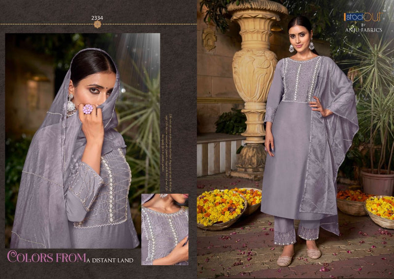 Anju Fabrics Ghunghat Vol 5 Viscose Designer Ready Made Wedding Wear Kurtis With Bottom & Dupatta
