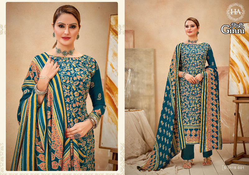 Harshit Fashion Ginni Woolen Pashmina With Printed Work Stylish Designer Fancy Salwar Kameez