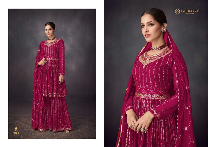Gulkayra Designer Glamour Georgette Designer Wedding Wear Sharara Type Salwar Suits